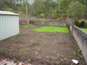 Turfing a new lawn