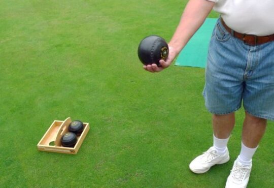 Lawn bowls and bowling green