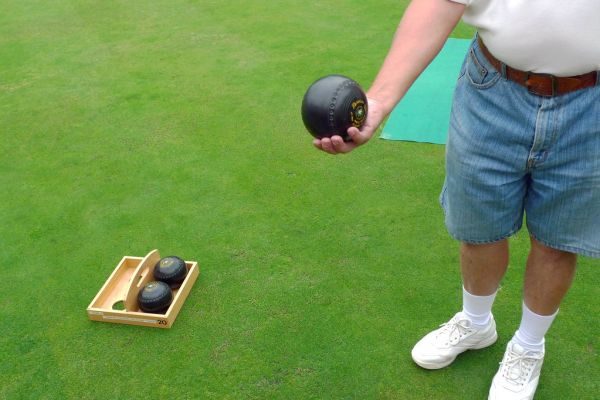 Lawn bowls and bowling green